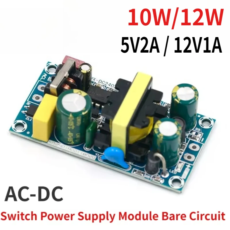 10/12W AC-DC Schaltnetzteilmodul Bare Circuit 12V 1A Platine zum Austausch/Reparieren 5V2A/ 12V1A Image