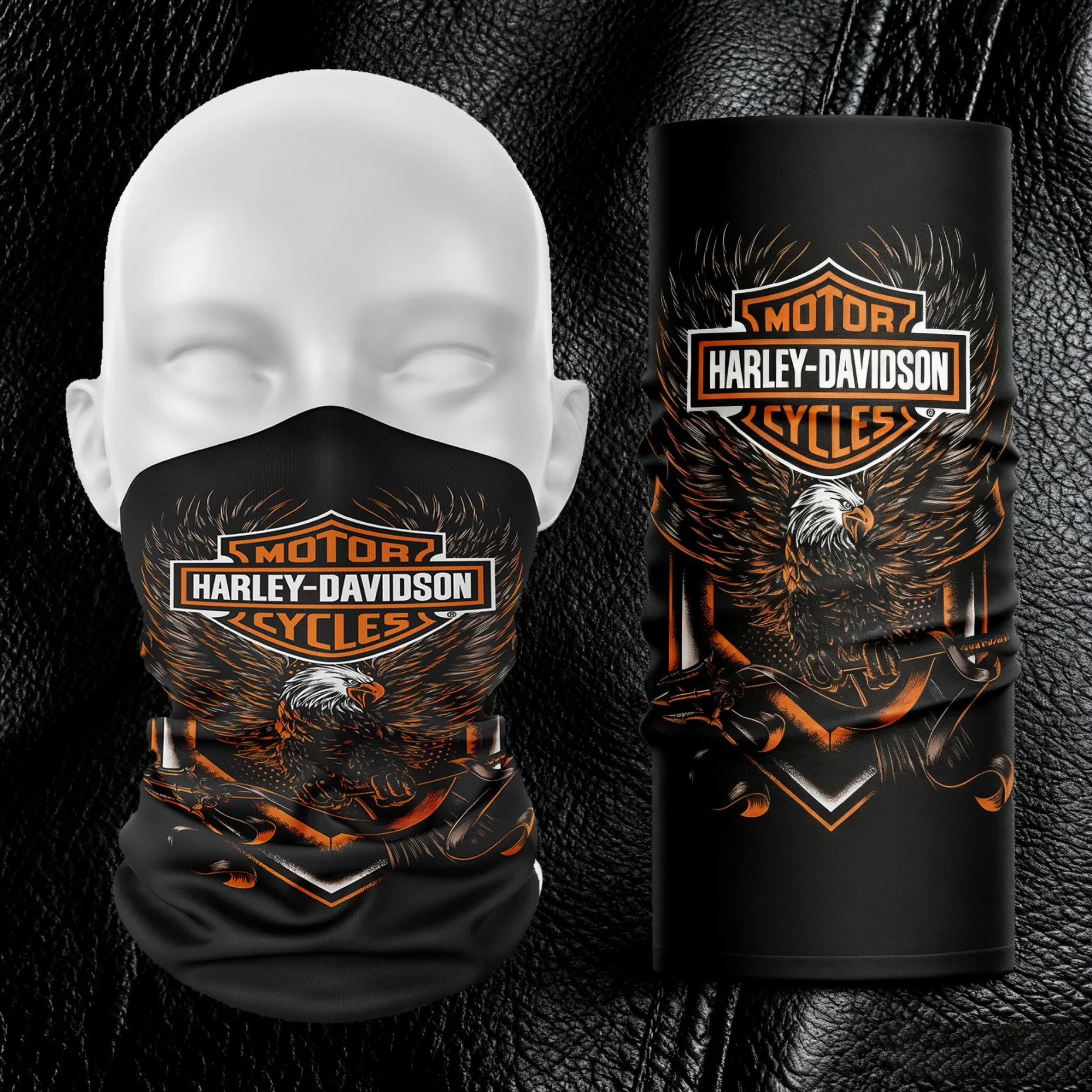 Outdoor-Sonnenschutz für Harley Davidson Frühling und Sommer Motorrad Halsbedeckung Sport Magic Bandana Reitmaske Vollgesicht Neu
