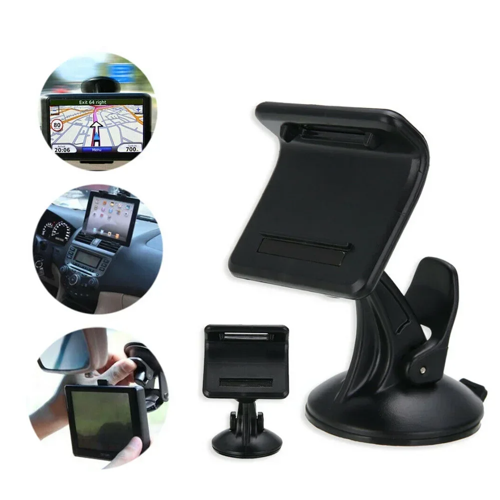 GPS-Halterung, Navigator-Halterung für Tomtom-Serie, GPS-Halter, Navigationshalter, Abs, Kfz-Innenraum, hinterer Clip, Schwarz Image