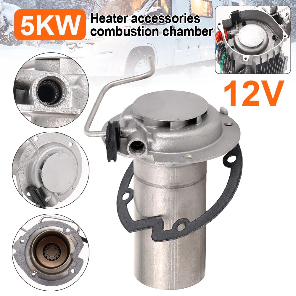 5 kW Verbrennkammer mit Dichtung für Eberspacher Airtronic D2 12/24 V Standheizung Edelstahl-Dieselheizung 252069100100 Image