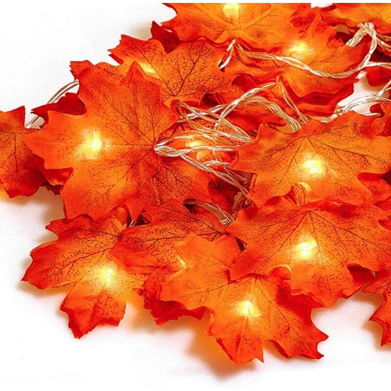 Ghirlanda Autunnale, Decorazione Autunnale, 20 Ghirlande Luminose, Ghirlanda Di Foglie Autunnali, Decorazione Natalizia Di Halloween, Decorazione Del Ringraziamento, Decorazione Murale