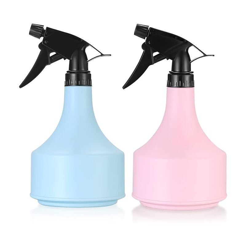 Minkurow 2 Pezzi Spruzzatore Vuoto, Flaconi Spray In Plastica Da 500 Ml, Flacone Spray Vuoto, Pompa Acqua Riutilizzabile, Spruzzatore Per Piante, Giardino, Cucina, Interni - Rosa+blu