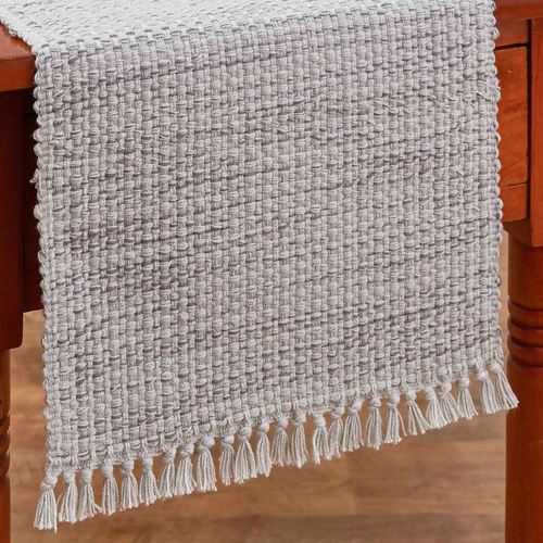 Tweed Basics Table Runner Ivory 13 x 54, 13 x 54, Ivory