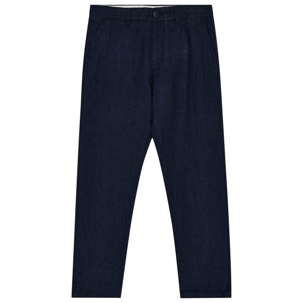KnowledgeCotton Apparel - Chuck Regular Linen Pants - Freizeithose Gr 30 - Length: 32'' blau