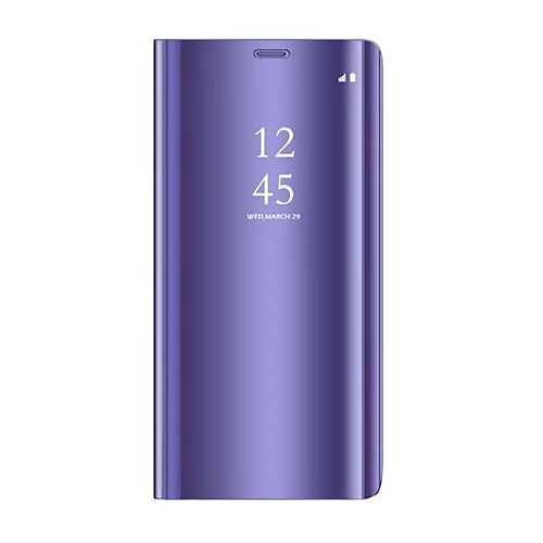 Handy Hülle Handyhüllen Für Samsung Galaxy S26 Ultra Plus S25 S24 S23 S22 Plus Ultra S21 FE A73 A33 Ganzkörperhülle Klapphülle Mit Ständer Flip Spiegel PC PU-Leder Image