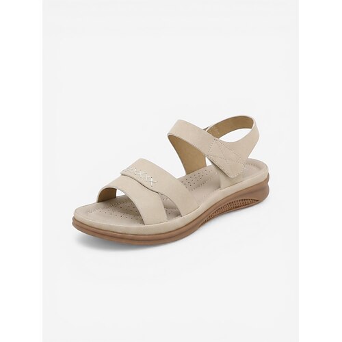 Blaue Damen-Wandersandalen mit Fußgewölbeunterstützung – bequeme Sandalen mit verstellbarem Knöchelriemen, gepolsterte, leichte Freizeitschuhe für Reisen und Spaziergänge im Park. Alltagskleidung Image