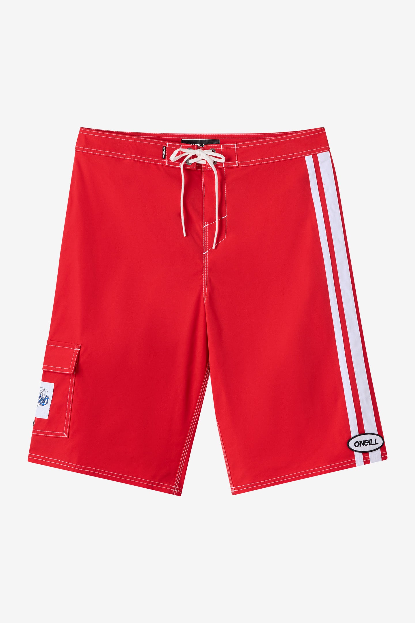 O'Neill Men's Sideswipe 22"" Board Shorts in Lava Red, Size 36, Polyester/Twill