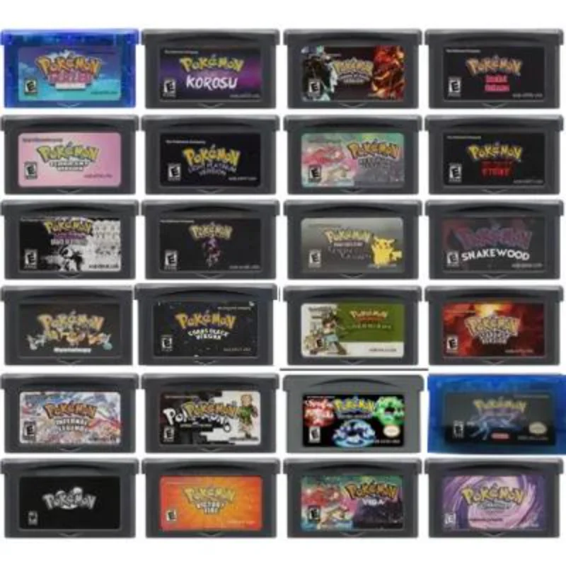 Cartouche de jeu GBA de la série Pokemon, carte de console de jeu vidéo 32 bits, carte de jeu vidéo à 32 bits, Glazed Ultraviolet Flora Sky Korosu pour GBA NDS