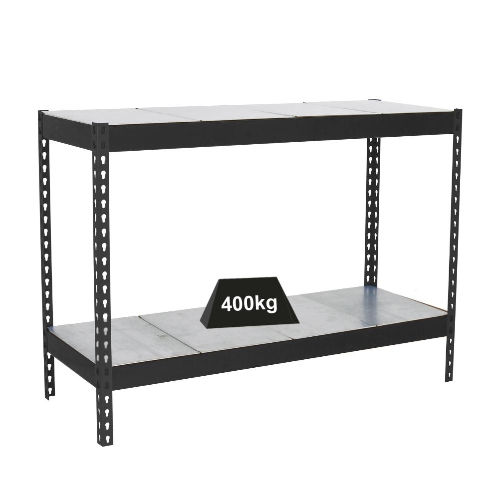 Proregal Schwerlastregal MINI METAL YETI TWO | HxBxT 90x150x60cm | Fachlast 400kg | Anthrazit Image