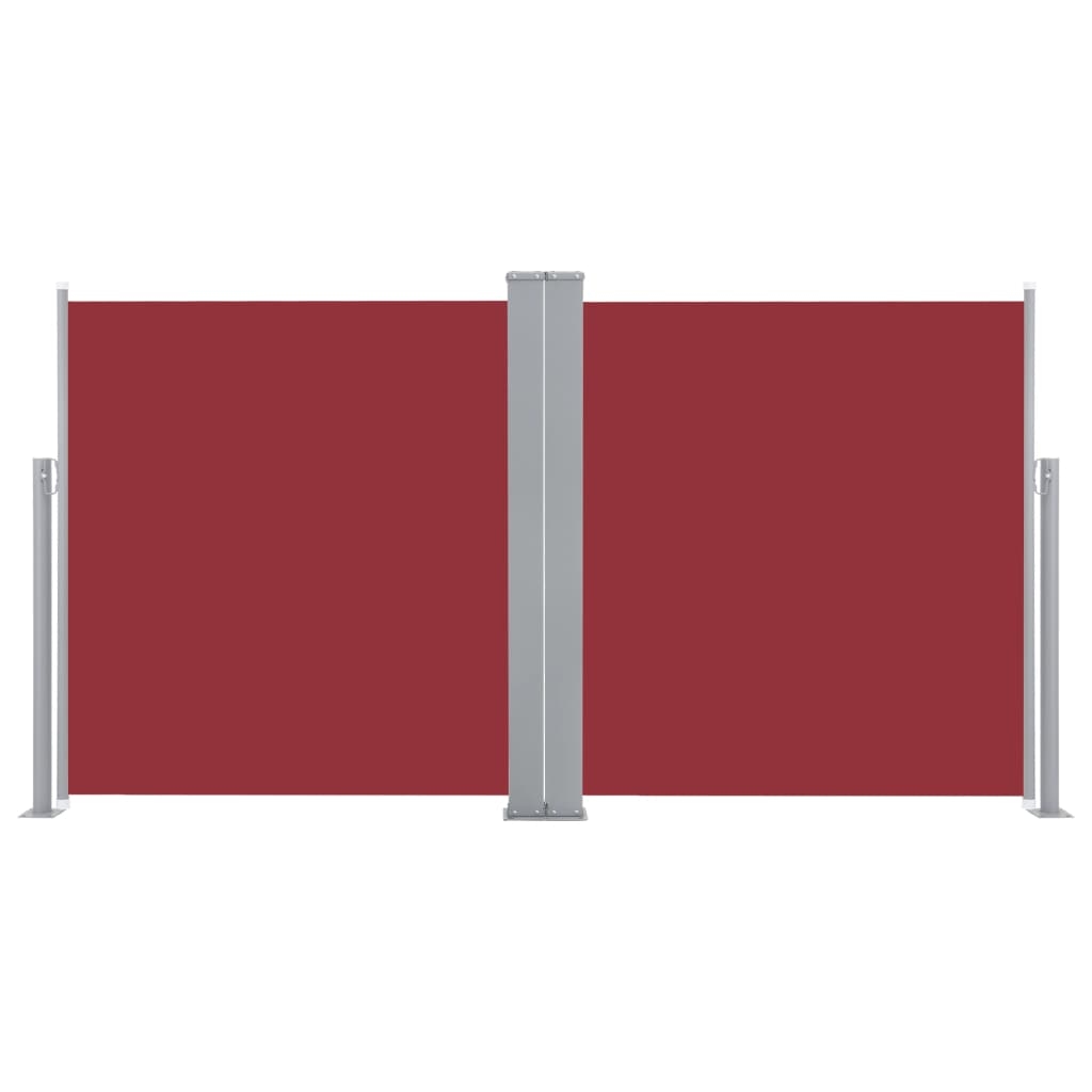Helloshop26 - Ausziehbare Seitenmarkise/Sichtschutz für Terrasse Garten Balkon 120 x 600 cm rot 02_0007456 Image