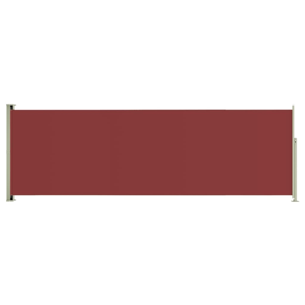 Helloshop26 - Ausziehbare Seitenmarkise/Sichtschutz für Terrasse Garten Balkon 200 x 600 cm rot 02_0007367 Image