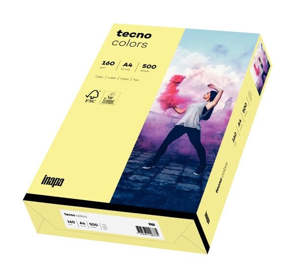 INAPA Kopierpapier, Tecno Colors, A4, 160 g/qm, hellgelb Image