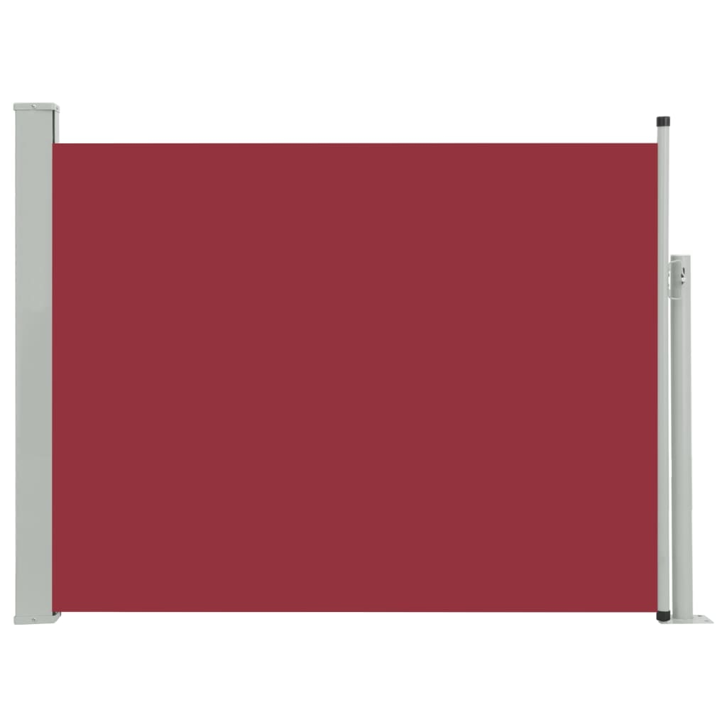 Helloshop26 - Ausziehbare Seitenmarkise/Sichtschutz für Terrasse Garten Balkon 140 x 500 cm rot 02_0007260 Image