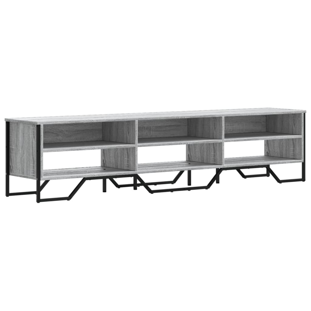 Helloshop26 - Multimedia-TV-Ständer TV-Regal TV-Sideboard Esszimmer Wohnzimmer Schlafzimmer Sonoma 180 x 34 x 41 cm Holzwerkstoff 02_0028429 Image