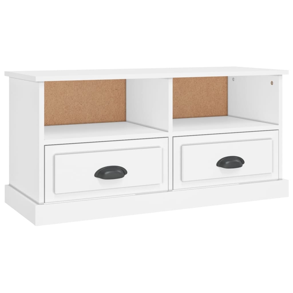 Helloshop26 - Multimedia-TV-Ständer TV-Regal Sideboard TV-Schrank Esszimmer Wohnzimmer Schlafzimmer 93 x 35,5 x 45 cm weißes 02_0026363 Image