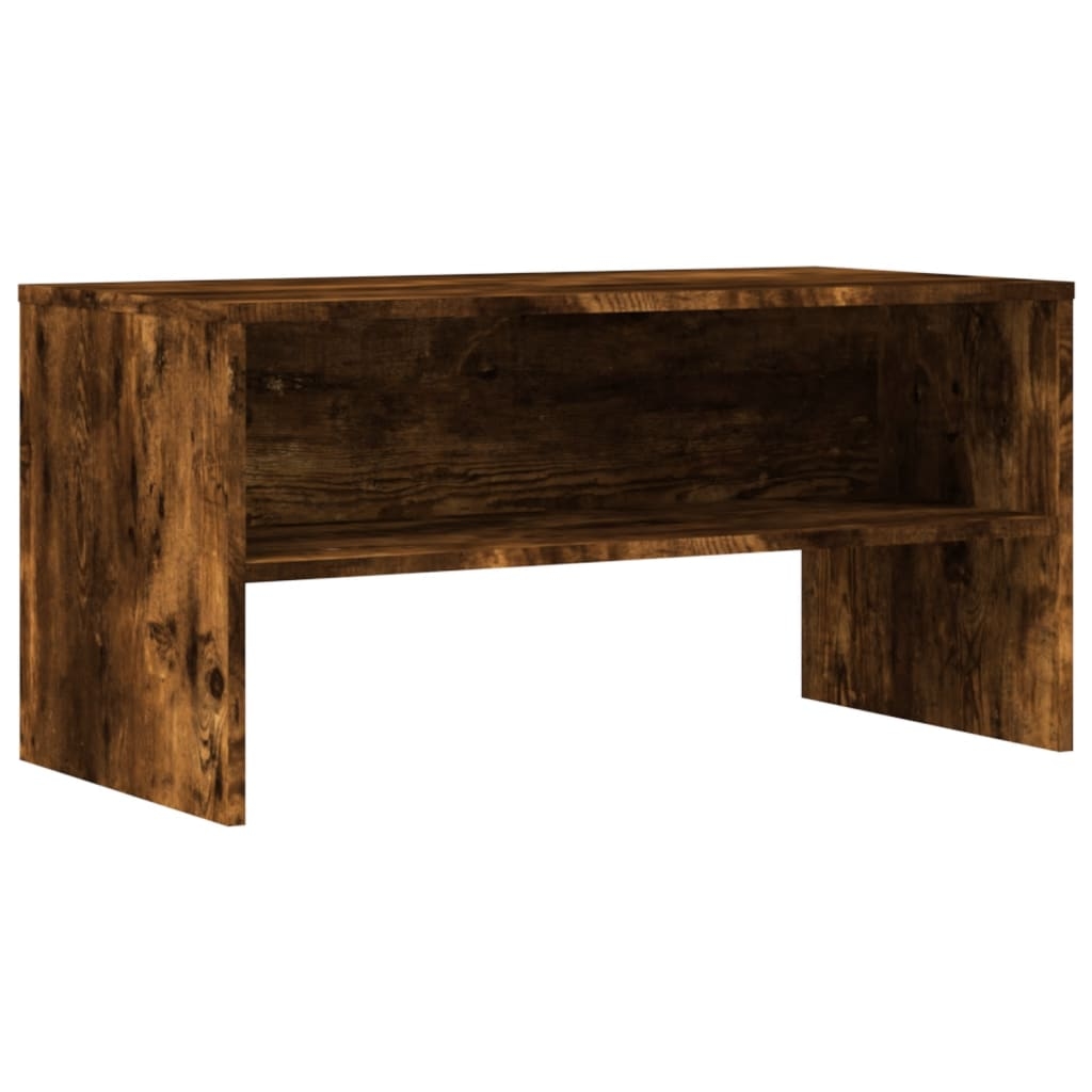 Helloshop26 - Multimedia-TV-Ständer TV-Regal TV-Sideboard Esszimmer Wohnzimmer Schlafzimmer geräucherte Eiche 80 x 40 x 40 cm 02_0027401 Image