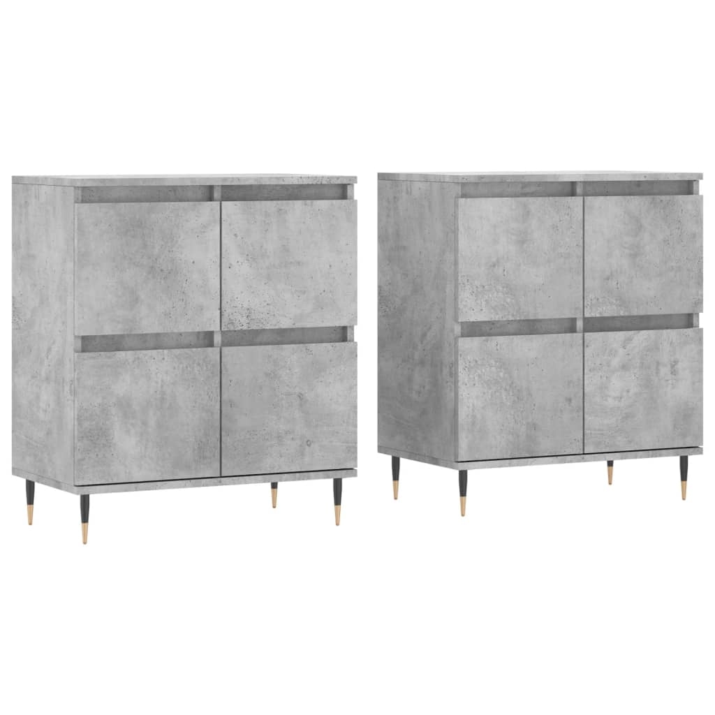 Helloshop26 - Buffet Sideboard Kommode Kleiderschrank Aufbewahrungsmöbel Organizer für Küche Wohnzimmer Lounge 2er-Set 02_0036872 Image