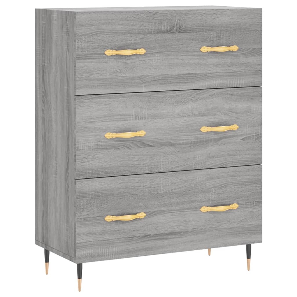 Helloshop26 - Buffet Sideboard Kommode Kleiderschrank Aufbewahrungsmöbel Organizer Küche Wohnzimmer Sonoma 69,5 x 34 x 90 cm 02_0036478 Image