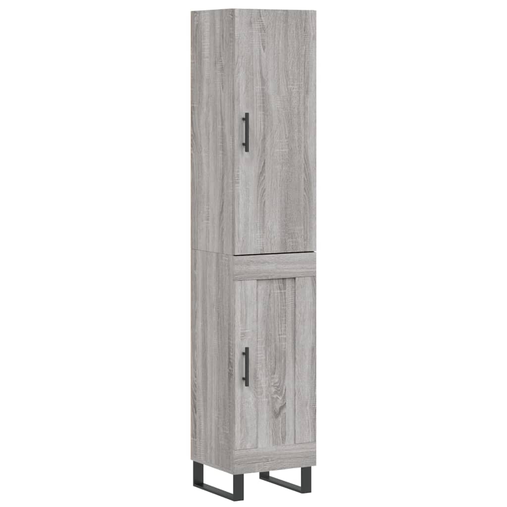 Helloshop26 - Buffet Sideboard Kommode Kleiderschrank Aufbewahrungsmöbel Organizer Küche Wohnzimmer Lounge hohe Sonoma-Eiche 34,5 x 02_0035222 Image
