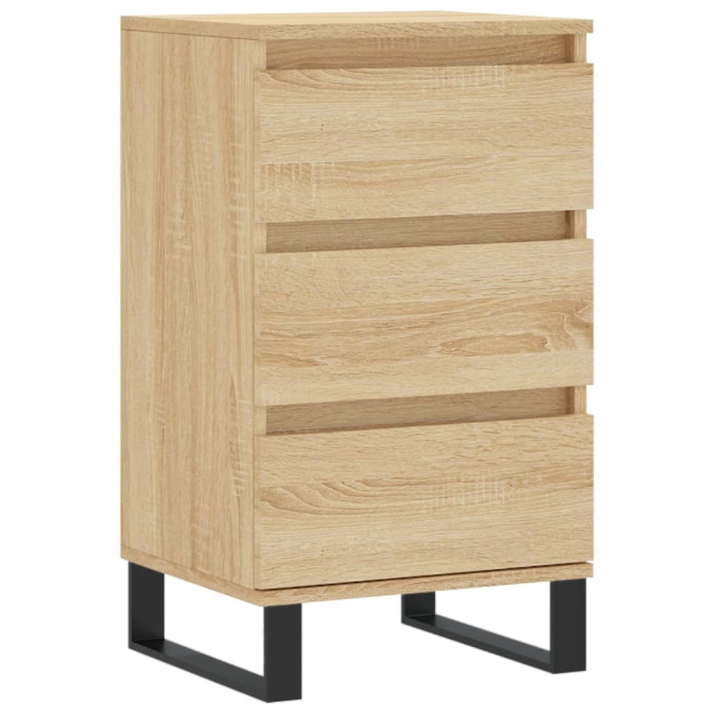 Helloshop26 - Buffet Sideboard Kommode Kleiderschrank Aufbewahrungsmöbel Organizer Küche Wohnzimmer Sonoma-Eiche 40 x 35 x 70 cm 02_0031560 Image