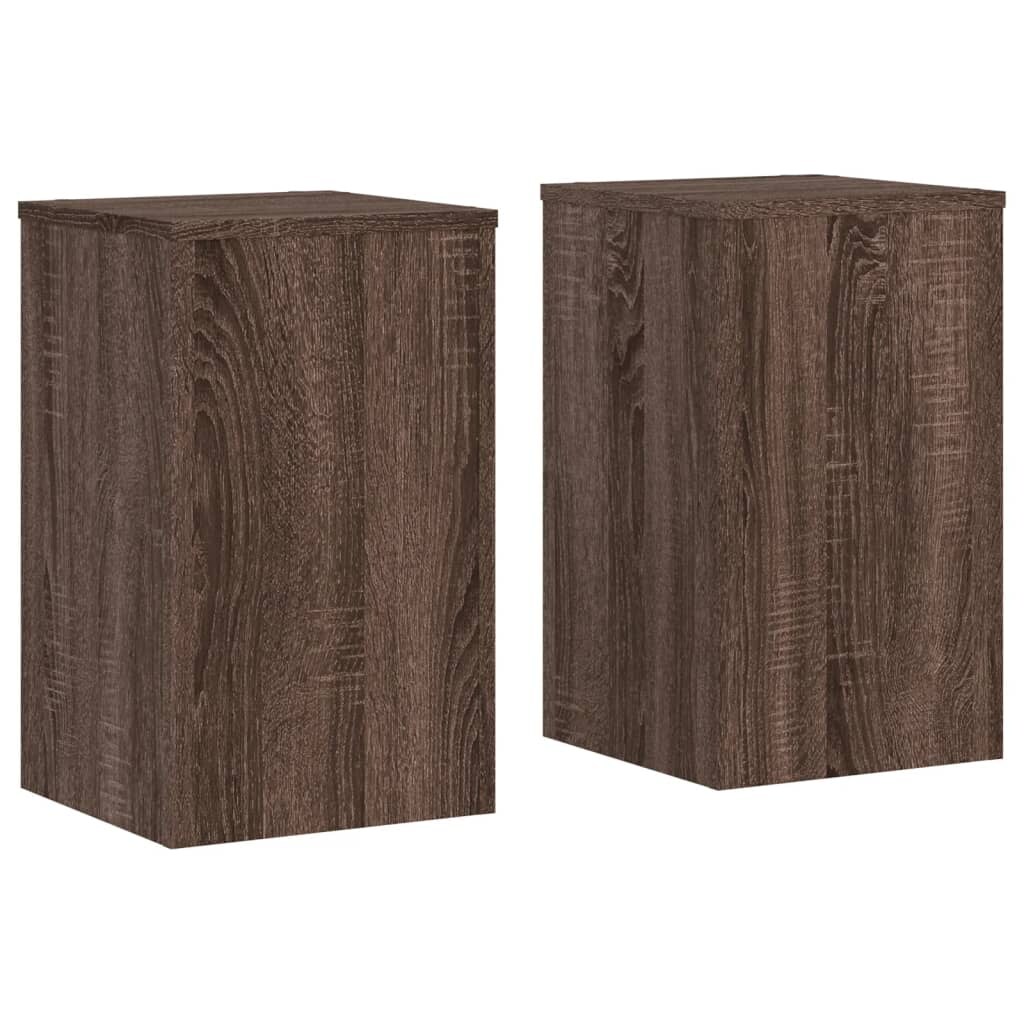 Helloshop26 - Pflanzenständer Blumenmöbel 2er-Set Holzwerkstoff braun 02_0045319 Image