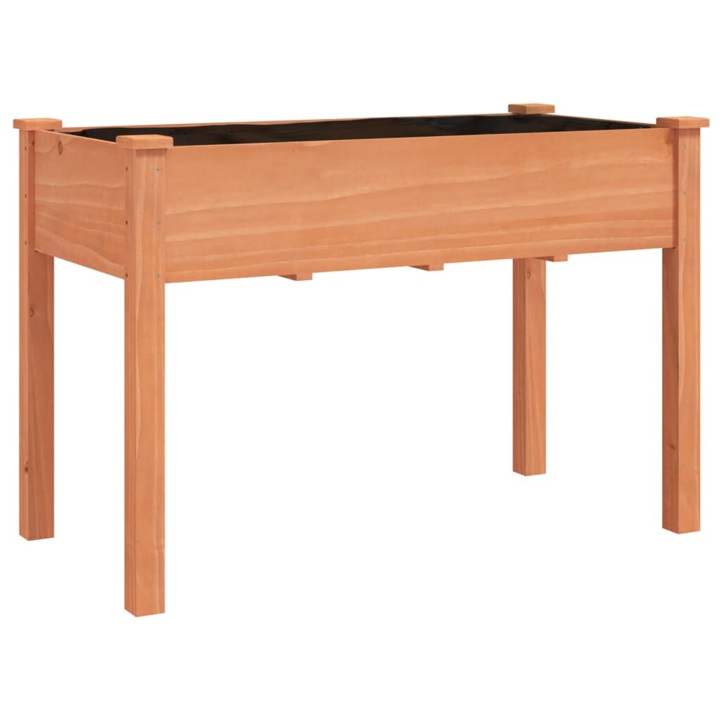 Helloshop26 - Hochbeet/Pflanzkasten mit Einlage 118 x 59 x 76 cm massives Tannenholz braun 02_0038121 Image