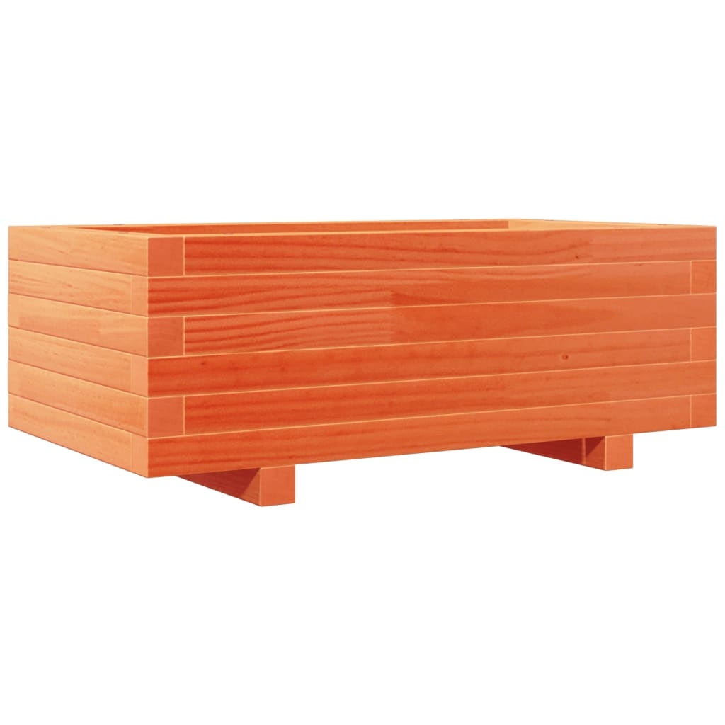 Helloshop26 - Hochbeet für Pflanzen Blumen Terrasse Garten gewachst 70 x 40 x 26,5 cm massives Kiefernholz braun 02_0038480 Image