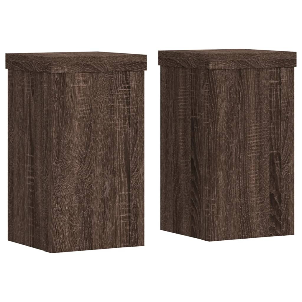 Helloshop26 - Pflanzenständer Blumenmöbel 2er-Set Holzwerkstoff braun 02_0045318 Image