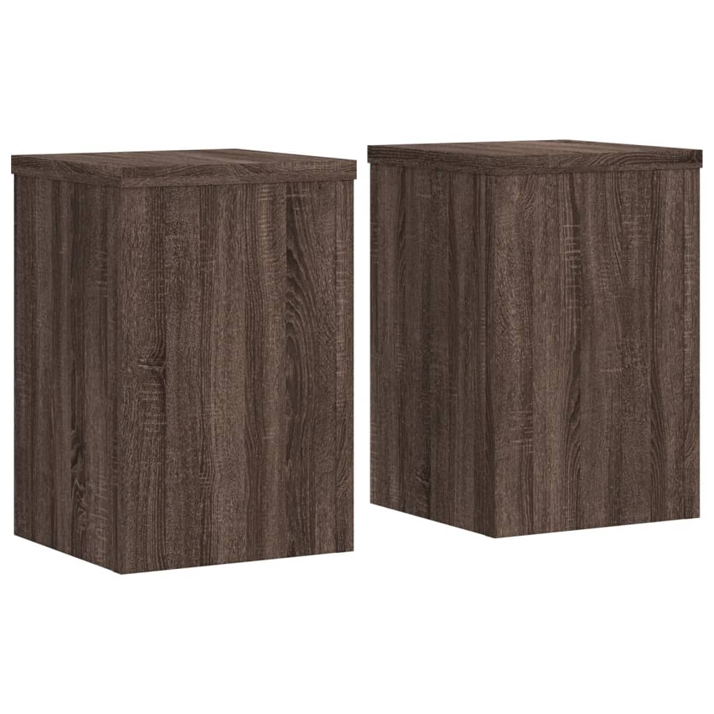 Helloshop26 - Pflanzenständer Blumenmöbel 2er-Set Holzwerkstoff braun 02_0045326 Image