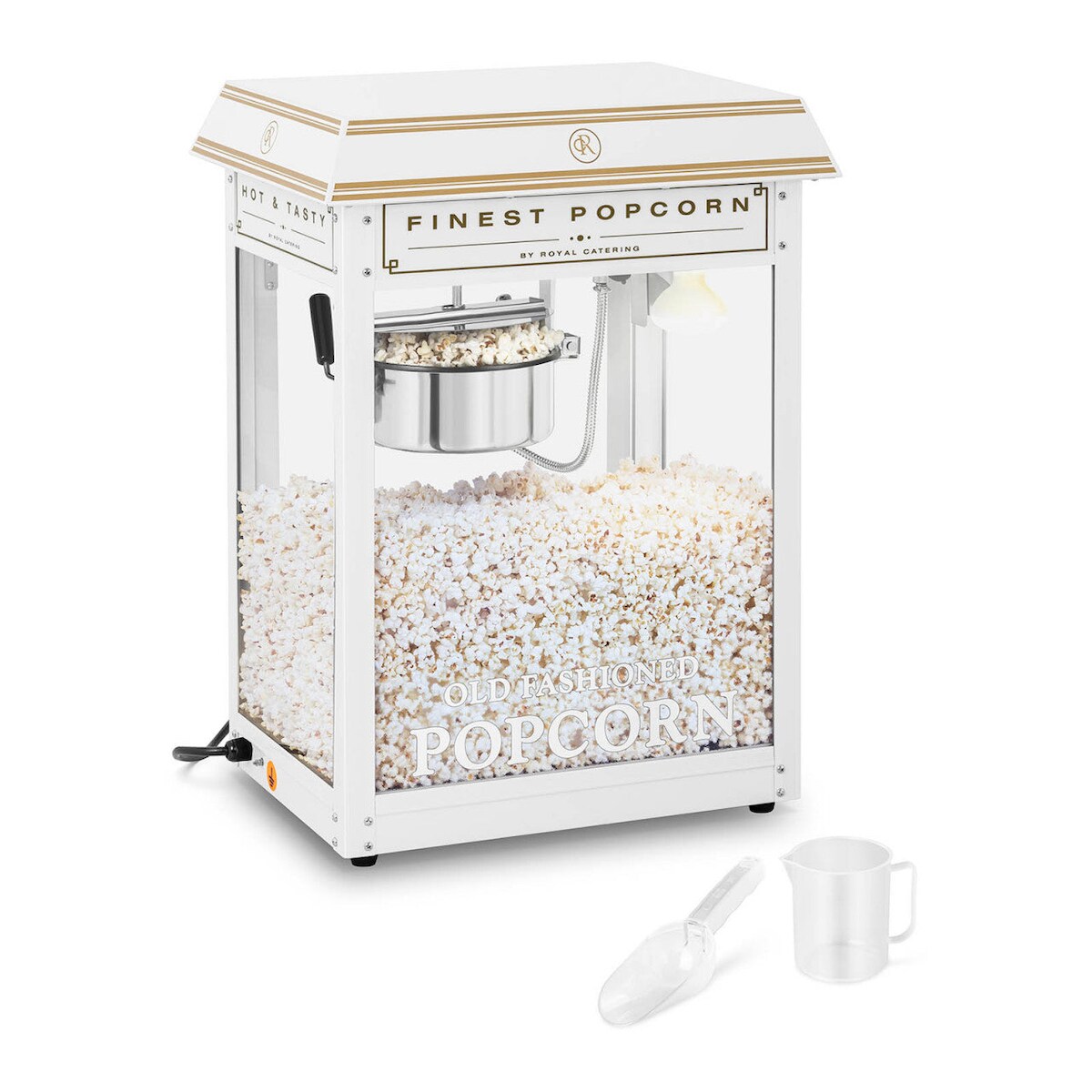 Helloshop26 - Popcornmaschine weiß-goldene Farbe 14_0002330 Image