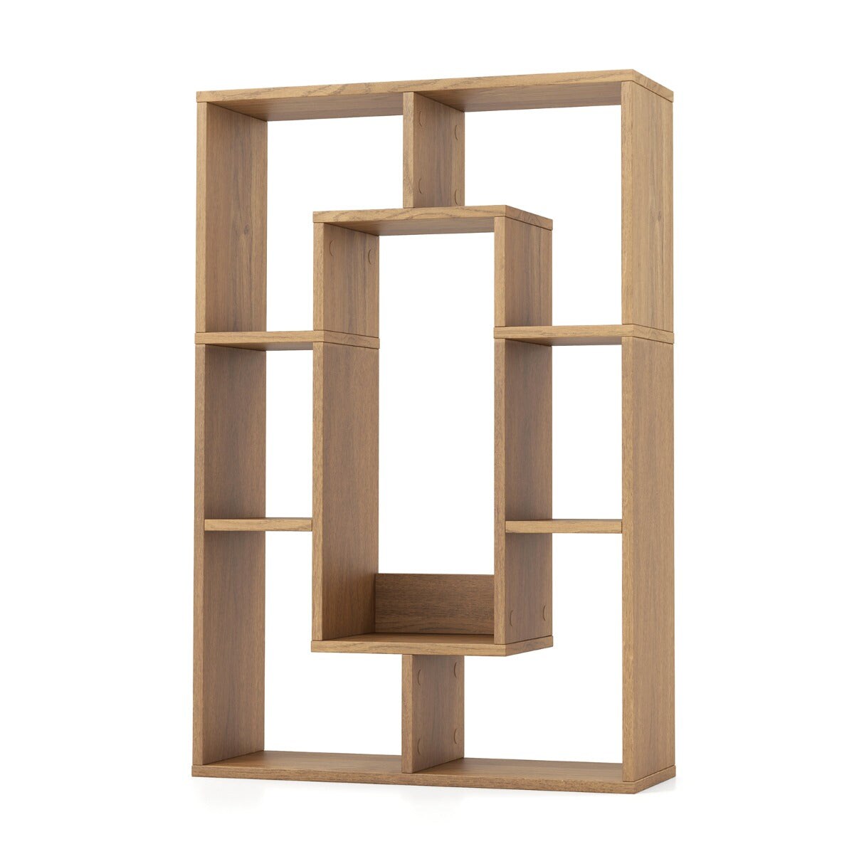 Helloshop26 - Geometrisches Bücherregal mit 7 Fächern zur Aufbewahrung und Präsentation 60 x 20 x 90 cm moderner Stil aus 20_0017314 Image