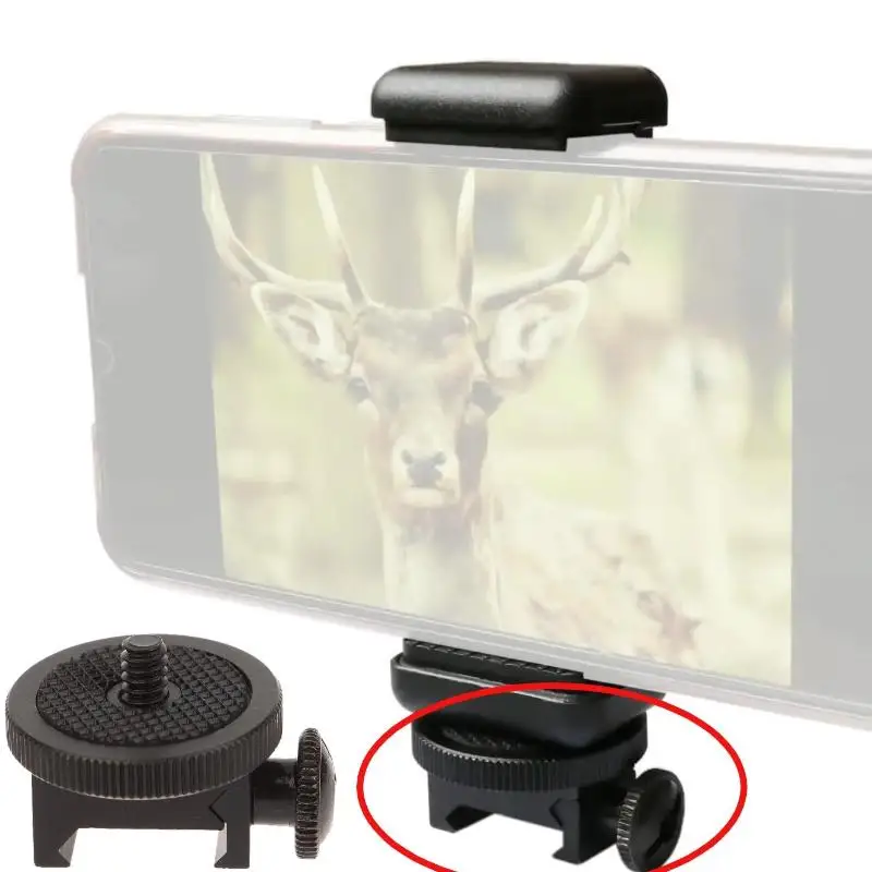 1 Stück Taktische Picatinny-Seitenschienen-Kamerahalterung 21mm bis 25mm 1/4 Zoll Schraube Sportkamera-Halterungsadapter für Jagdzubehör Image