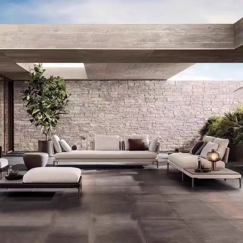 Kissen Polster Gartenmöbel Sets Nordic Gartenmöbel Sets Designer Hof Set Giardino Arredo Outdoor Möbel