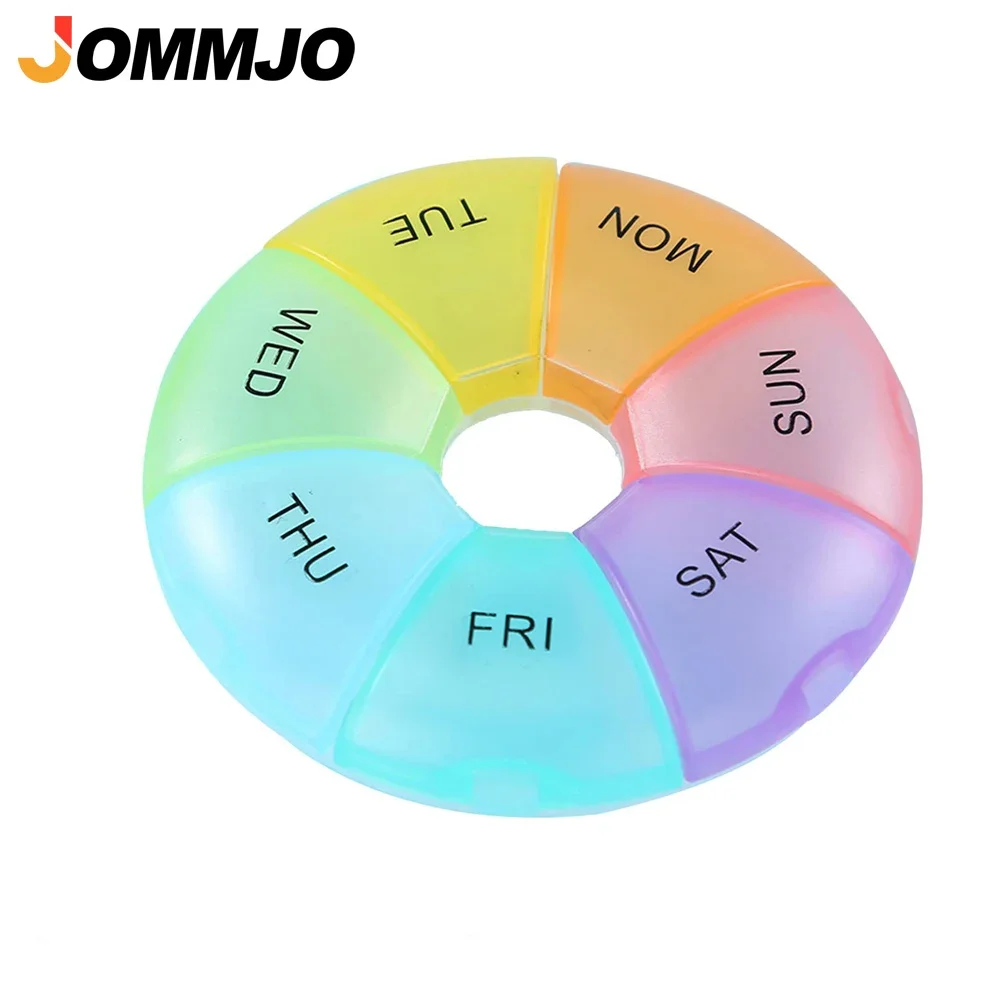 Wöchentlicher Pillenorganizer für 7 Tage, Arthritis-freundliches Design mit Großen Fächern, BPA-freie Reise-Pillendose für Vitamine und Nahrungsergänzungsmittel Image