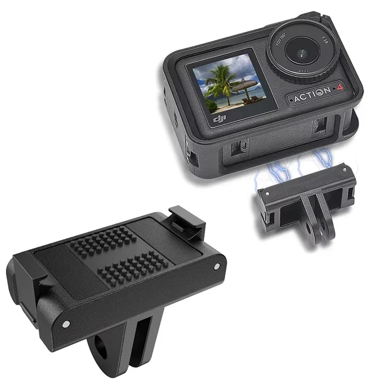 Magnetischer Gabeladapter für DJI OSMO Action 3 4 5 Kamera, Schnellwechseladapter, Erweiterungshalterung, Zubehör für DJI Action 5 Pro Image