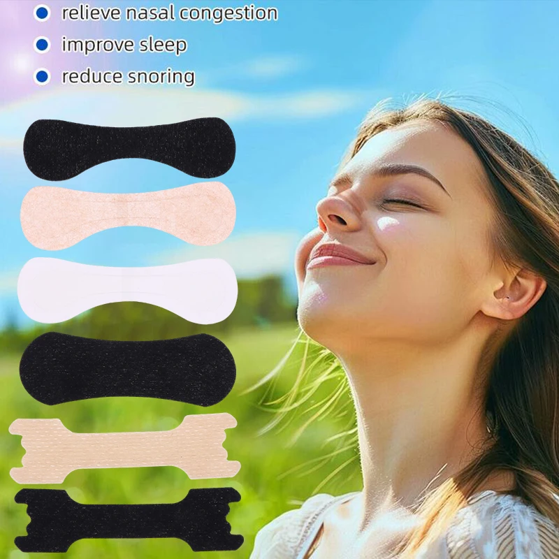 Neue 30er-Packung Nasenstreifen zur Atemhilfe, Sicher und Gesund, Erweitern der Nasenlöcher zur Linderung von Nasenverstopfung, Lösung von Schlafproblemen, Sanft Image