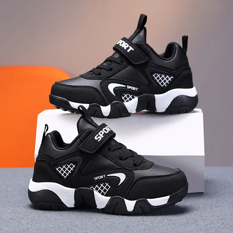 Luxus Junge Tenis Sneaker Kinder Schuhe Herbst Leder Kinder Casual SneakerBequeme Anti-slip Mode Sport Schuhe für Jungen