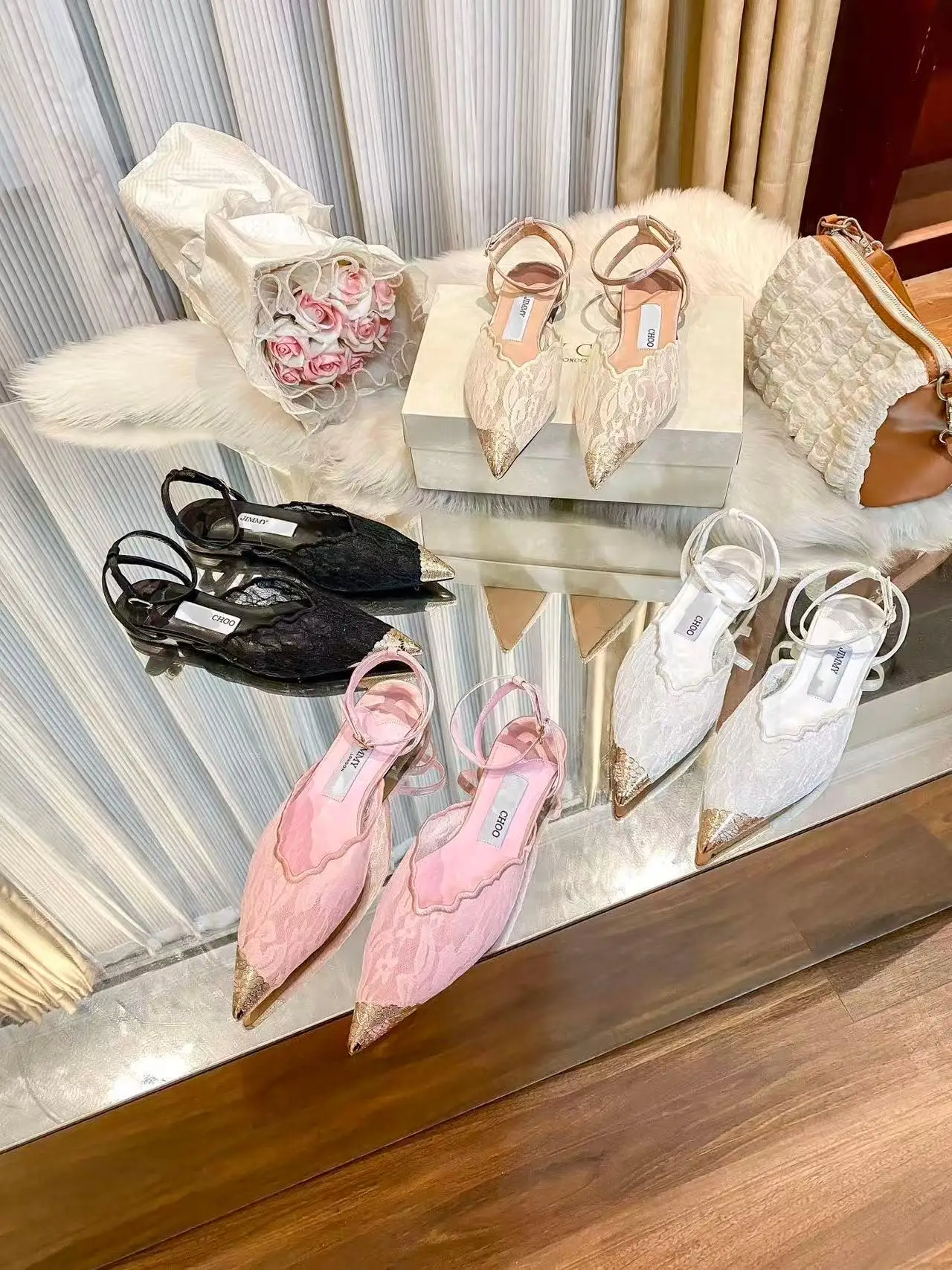 2026 Neue Damen Spitze Stickerei Netz Sandalen Spitze Zehen Dünne Absätze Elegante Sexy Schwarze Pumps Party Schuhe