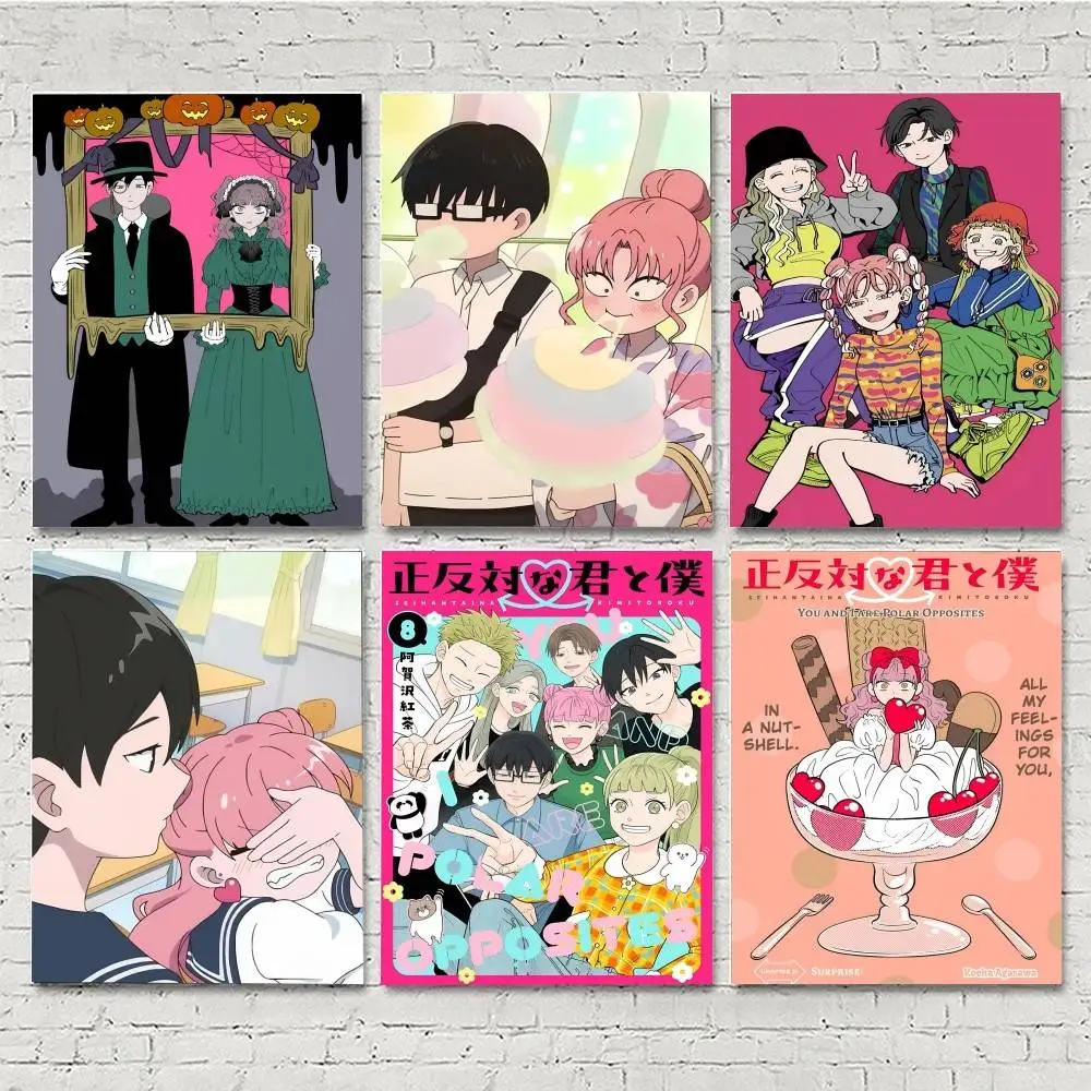 1 Stück Anime-Poster „You and I Are Polar O-Opposites“, HD-Druck, Vintage-Wandkunst, Dekor für Zuhause, Arbeitszimmer