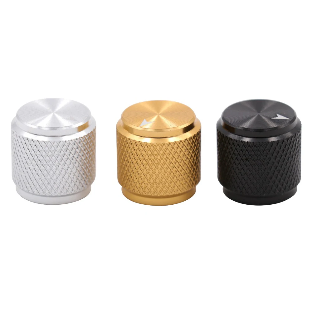 1PC AUDIO KNOPF 13x13mm MACHINED ALUMINIUM Potentiometer Knopf VOLUMEN CONTROL für CD-Player Gitarre AMP Effekt Pedal DAC Radio DIY