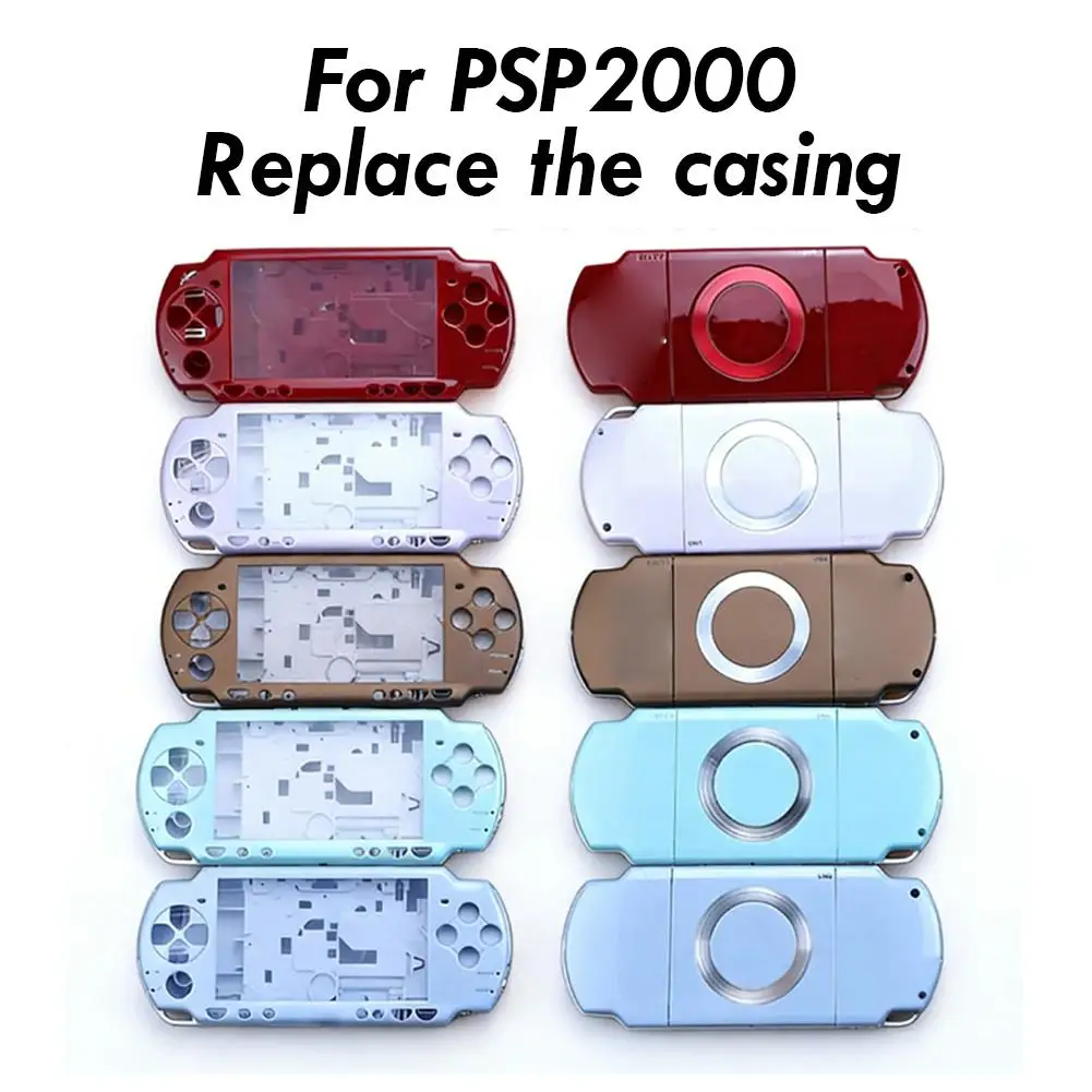 Für PSP2000 Spielkonsolen-Gehäuse Professioneller Schutz Komplettes Gehäuse-Set Ersatz mit Tasten-Kit Zubehör Image