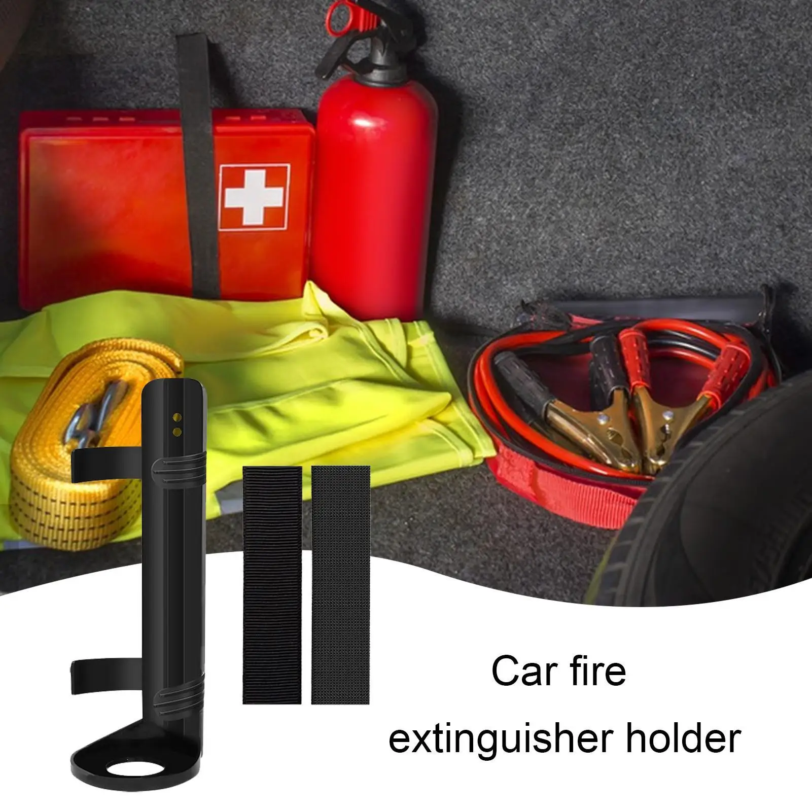 Feuerlöscher-Halterung mit Klebebefestigung für Boot, LKW, Auto und Zuhause - Universelle Halterung für Feuerlöscher Image