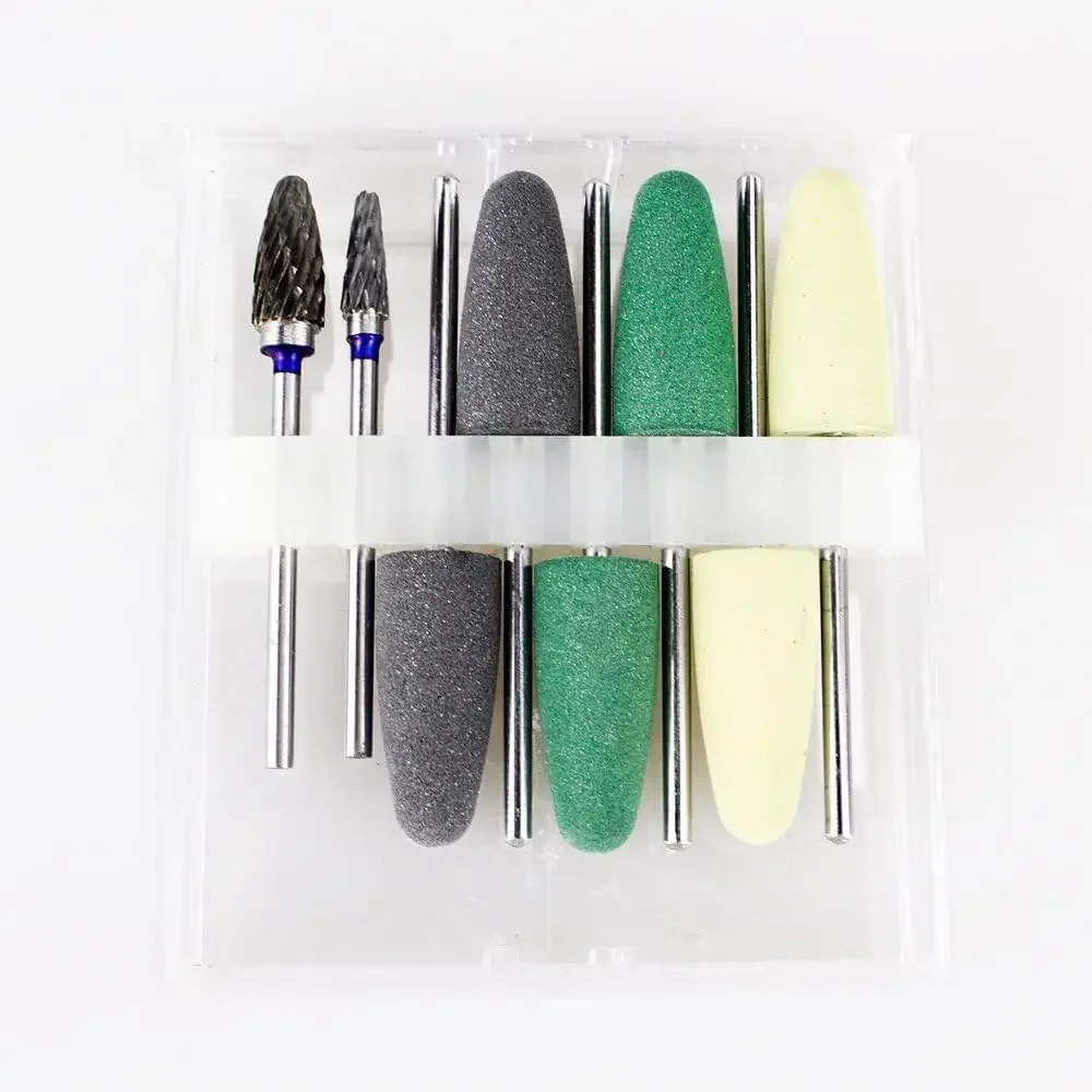 8 stücke Harz basis dental polieren burs kits Gummi polierer burs Silikon Schleifen Köpfe Set Dental Labor Werkzeug Image