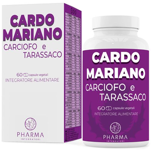 PHARMA INTEGRATORI Cardo mariano tarassaco e carciofo integratore natu