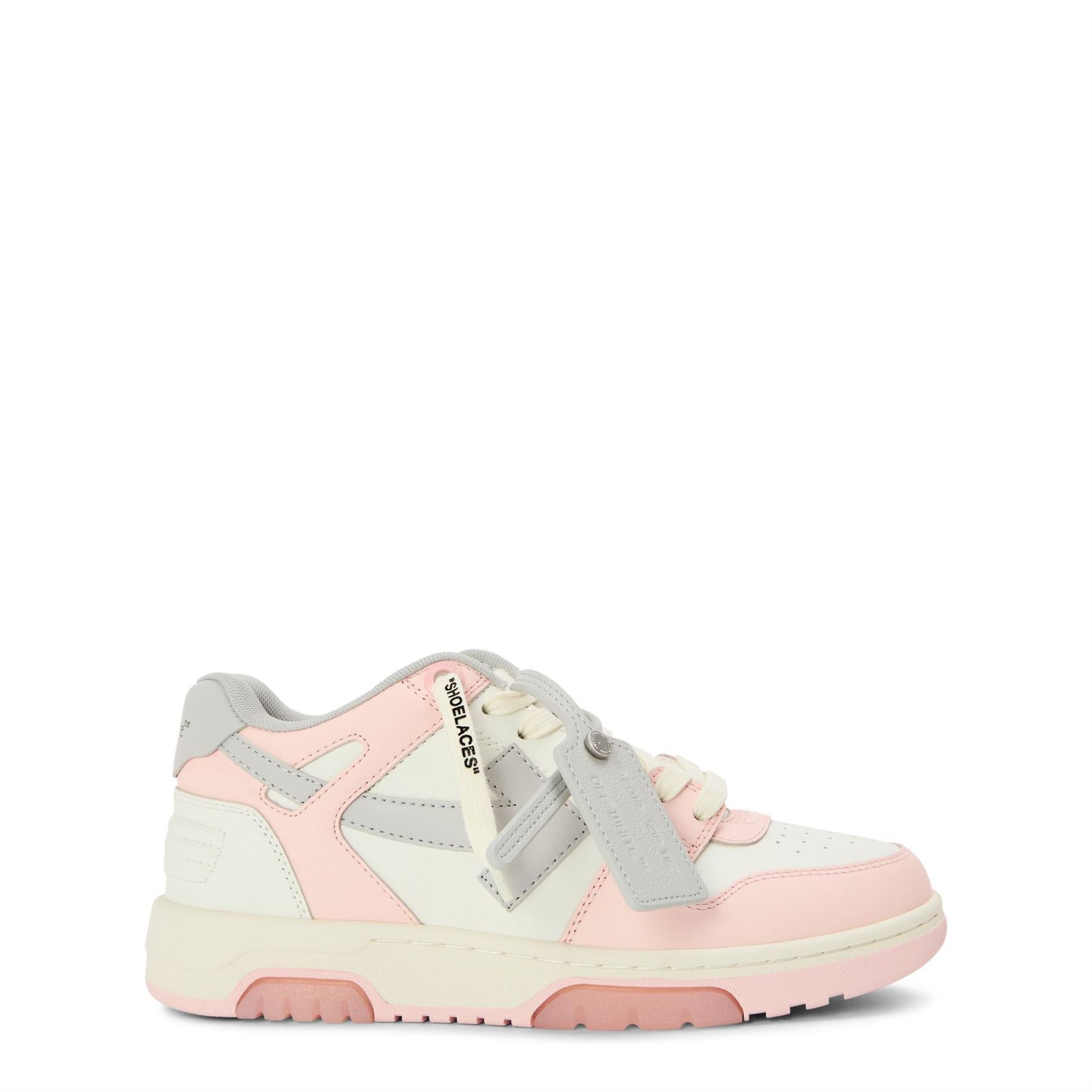 Off-white Womens Off White Out Of Office Low Top Trainers in Pink/light Grey - Size UK 4 | Off-white Sale | Discount Designer Brands