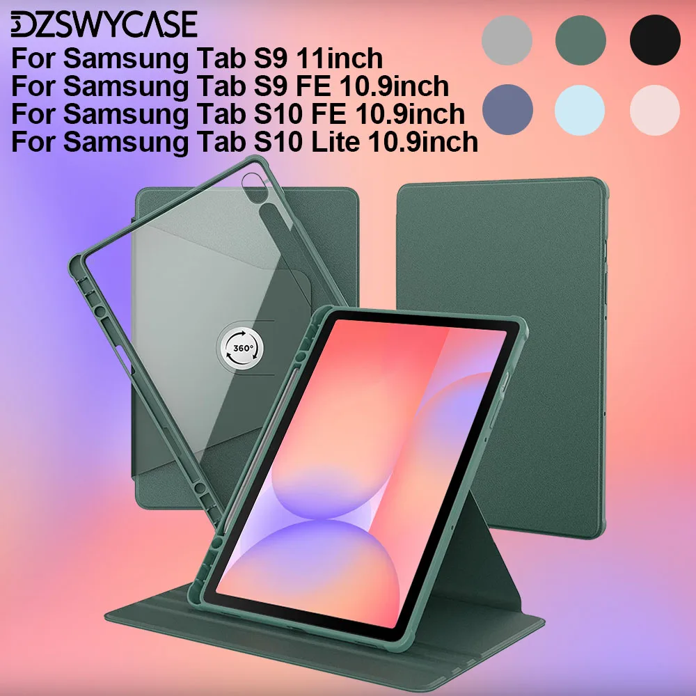 Hülle kompatibel mit Samsung Galaxy Tab S10 / S9 FE / S10 Lite 10,9 Zoll / S9 11 Zoll, 360-Grad-Drehung Schutzhülle Image