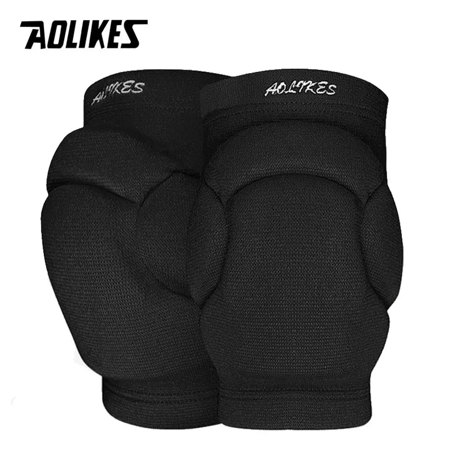 AOLIKES Sport-Knieschützer, Schwamm, Antikollisions-Knieschoner, Volleyball, Hip-Hop-Tanz, verdickte schützende Knieschoner, Ski-Leggings