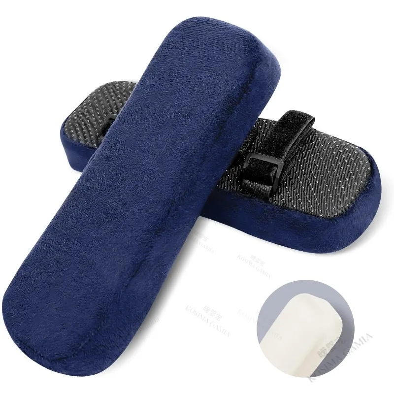 Weiches Armlehnenkissen, 1/2 Stück, weicher PP-Schaumstoff, abnehmbar, waschbar, für Zuhause, Büro, Stuhl, Computer, Gaming, Ellenbogenpolster-Abdeckung Image