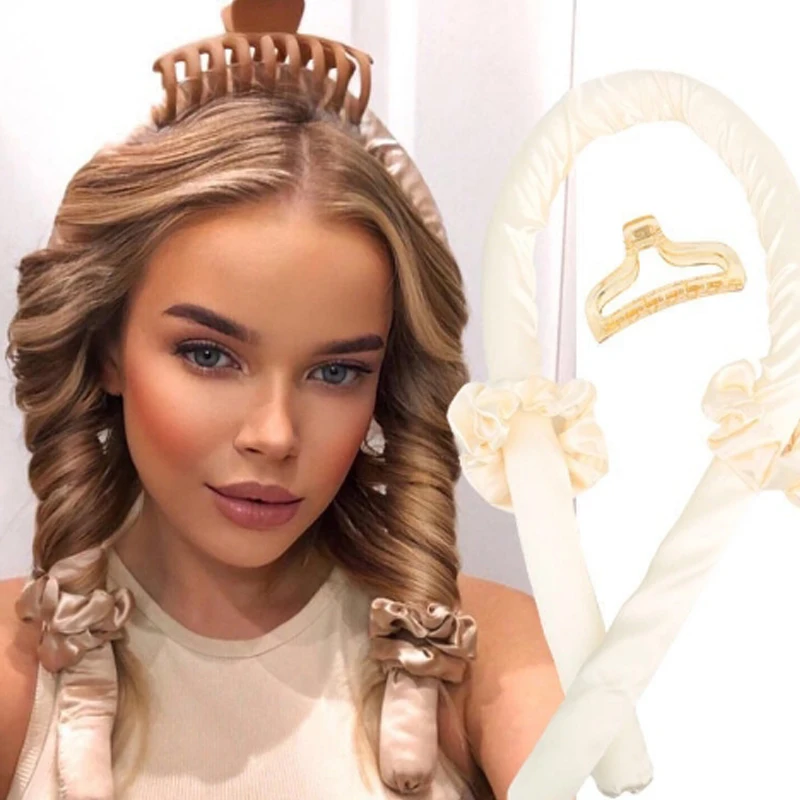 Schaum Keine Wärme Schlafen Curling Eisen Friseur Große Welle Curling Eisen Lazy Curl Welle Styler DIY Haar Styling Werkzeuge Haar Styling Image