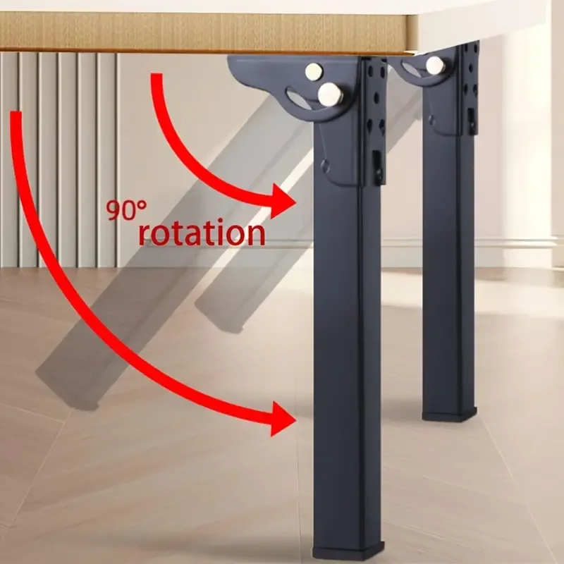 1 Stück robuste Haarnadel-Tischbeine aus Metall 90 ° Klappbarer Laptop-Tisch, Couchtisch, Ersatzbeine für Bett, Schrank, Kleiderschrank, Couch